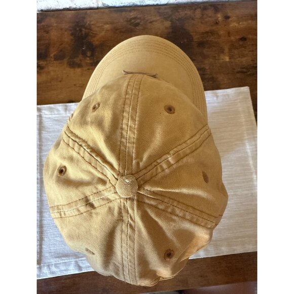 Carhartt Mens Odessa Brown Adjustable Canvas Baseball Cap Velcro - Picture 6 of 16